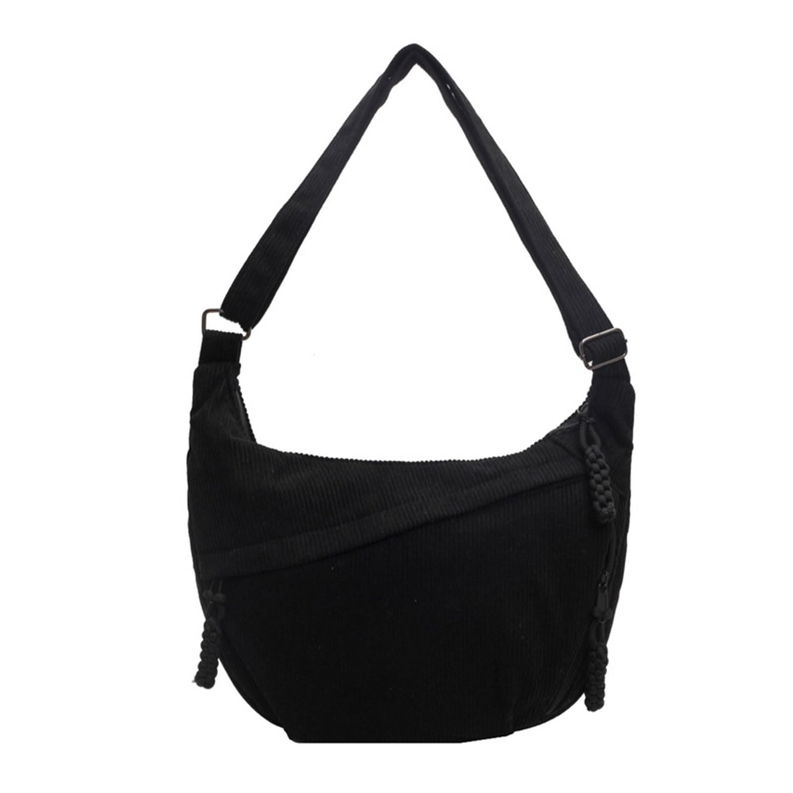 TAKOXIA Corduroy Crossbody Bag Casual Fashion Dumpling Shape Shoulder Bags for Daily Use Multiple Colors Available