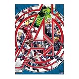 テンヨー(Tenyo) 【日本製】 1000ピース ジグソーパズル アベンジャーズ アッセンブル! (51x73.5cm) R-1000-643 のり付き ヘラ付き サービスカード付き