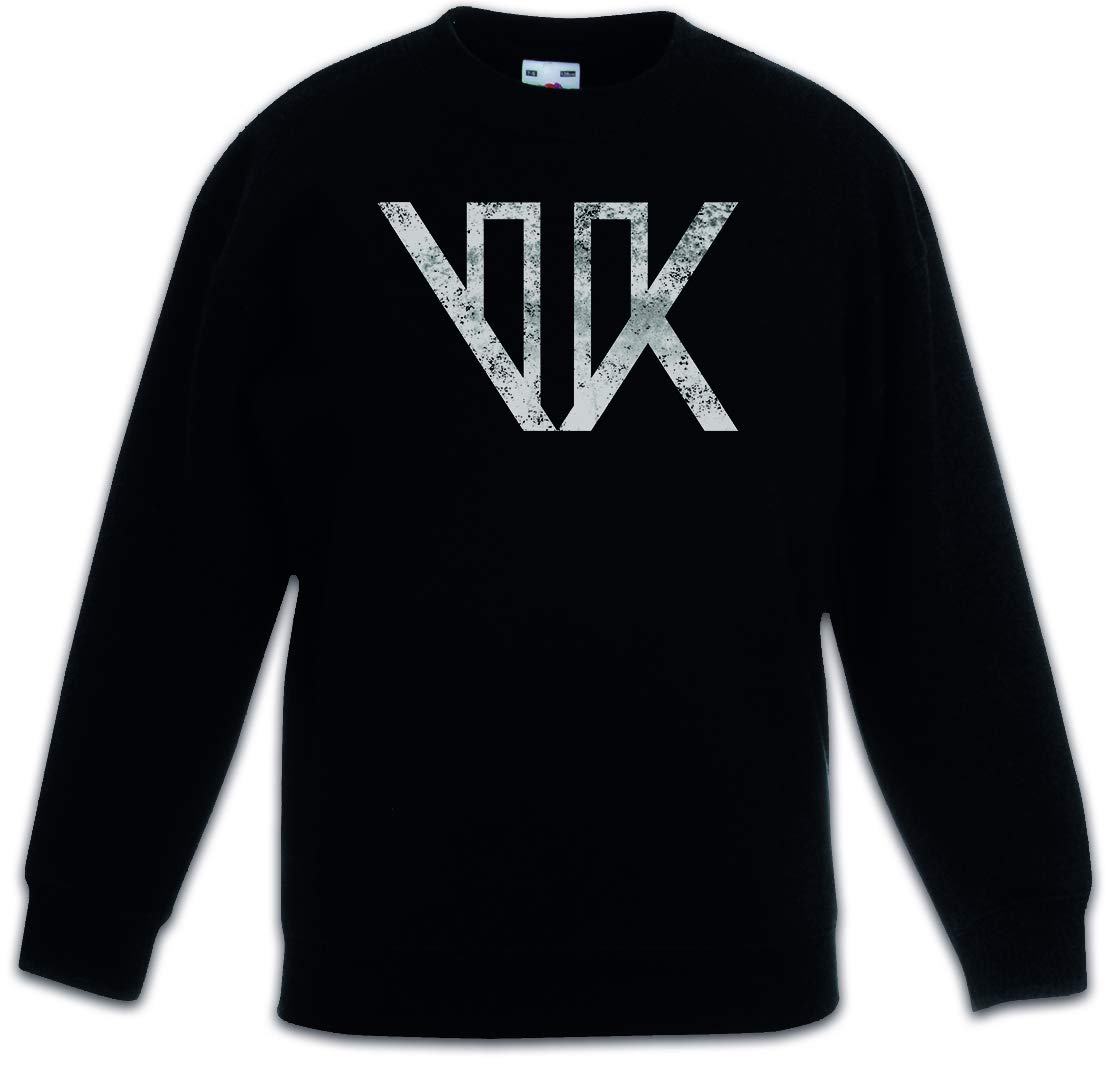 Pullover Voight Kampff enfants col rond en coton noir - 3