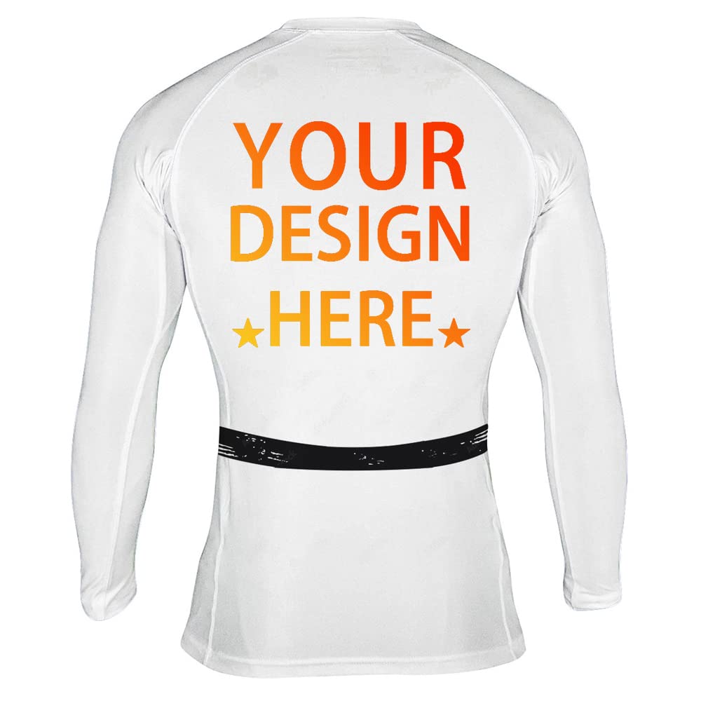 CHOO Custom Unisex Gracie Jiu-Jitsu Moisture Wicking Undershirt Jiu Jitsu No Gi Base Layers, Custom Small