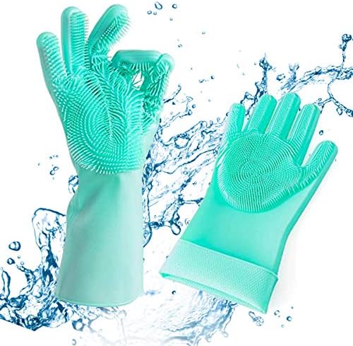 Magic Cleaning Gloves – Wiederverwendbare Silikon-Handschuhe Mit Borsten, Antibakteriell, Für Geschirr & Haushalt