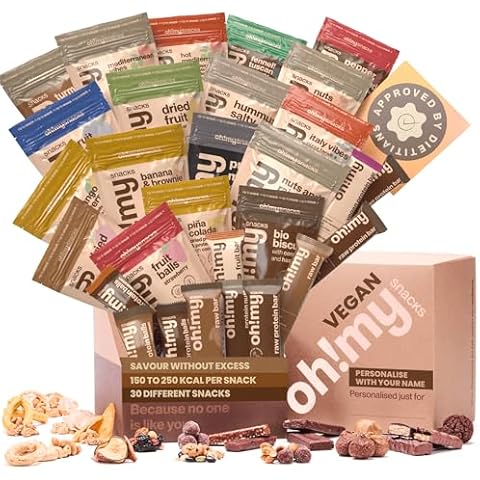 Oh!mysnacks Vegan Hamper - Healthy Snacks and Vegan Sweets Gift Cover
