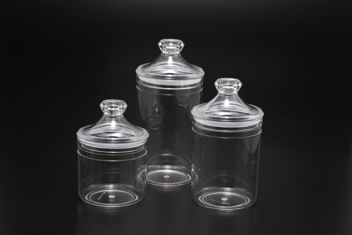 Vague Acrylic Long Jar, Clear Medium 02-712