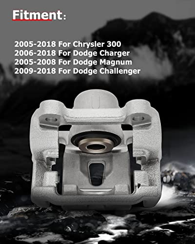 Image of cciyu Rear Left Brake Caliper Assembly w /Bracket 18B4970 For Chrysler For 300,For Dodge For Challenger /For Charger /For Magnum
