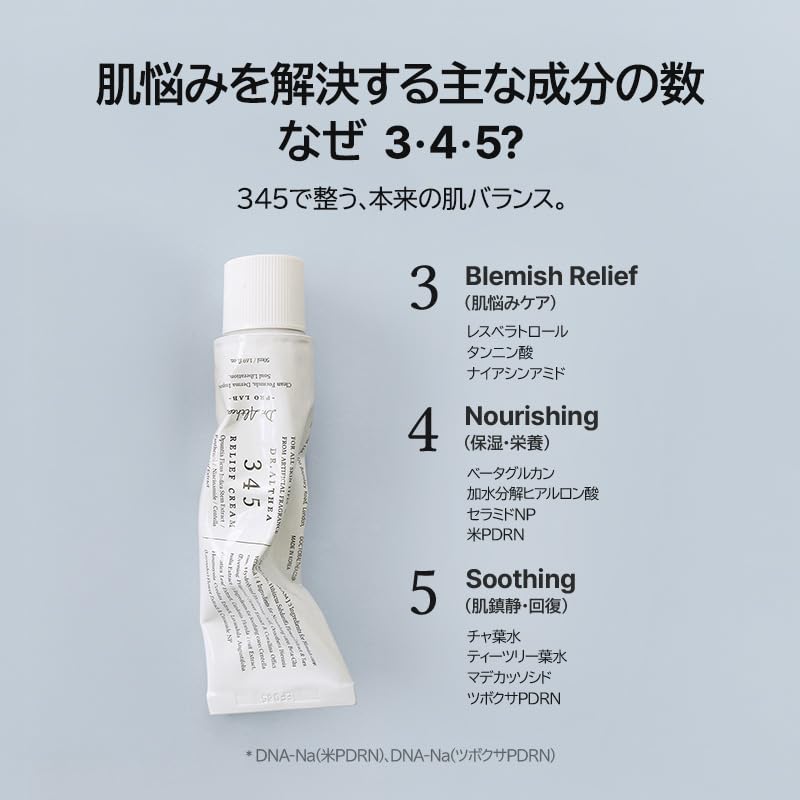 Amazon | ドクターエルシア 345リリーフクリーム 50ml べたつかない 低