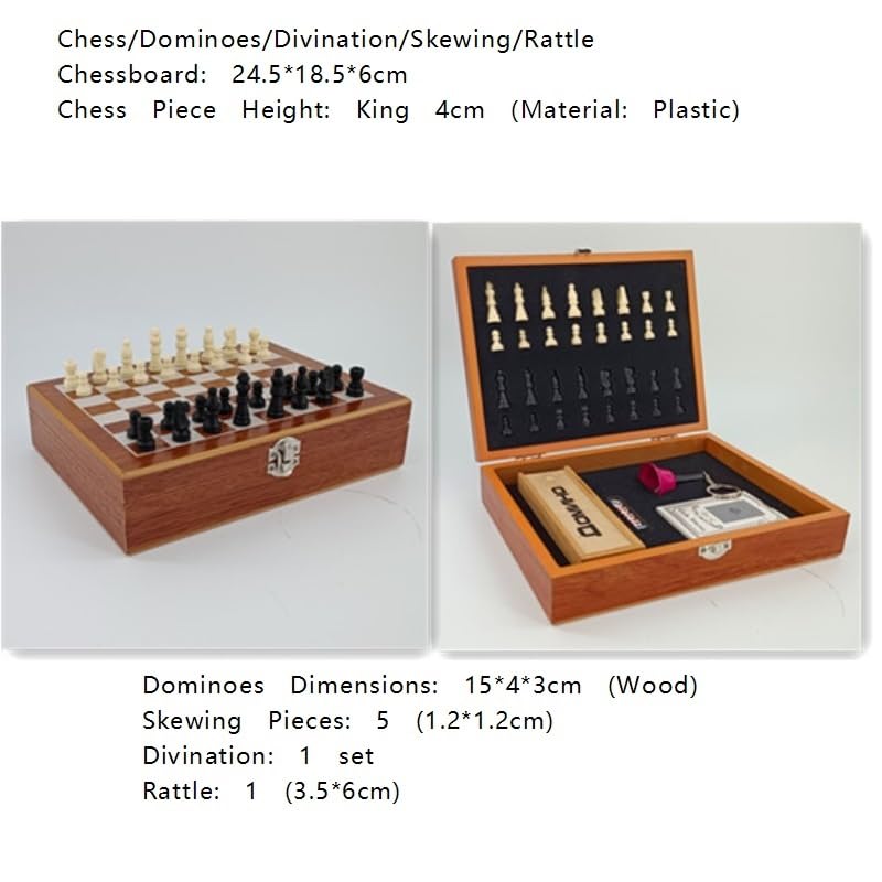 Échecs Jeu d'échecs en Bois Pliable for Jeux de société de Voyage