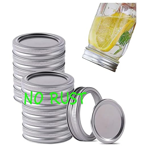 Wide Mouth Canning Lids and Rings for Ball or Kerr Jars,Mason Jar Large Wide Mouth Lids and Bands Set of 12