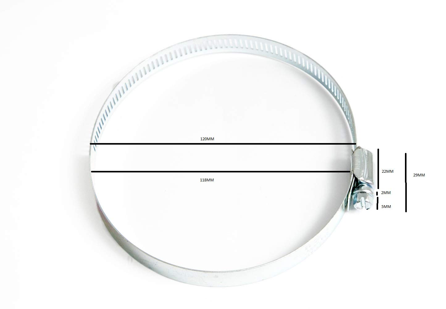 Clamp, Aluminum, Dia 7/8 In, PK25