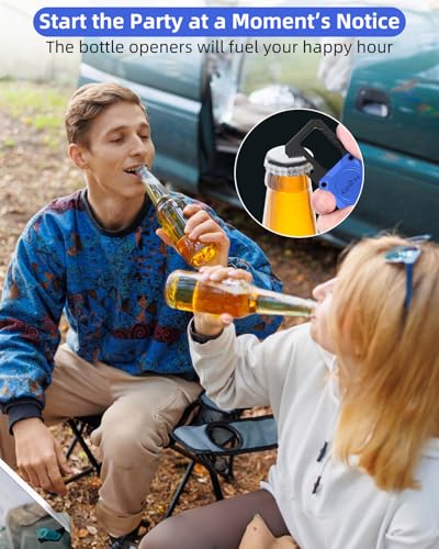 Image of ExtreLife Keychain, Works with Apple Find My, Bottle Opener, Carabiner Car Key Chains with Gps Tracker