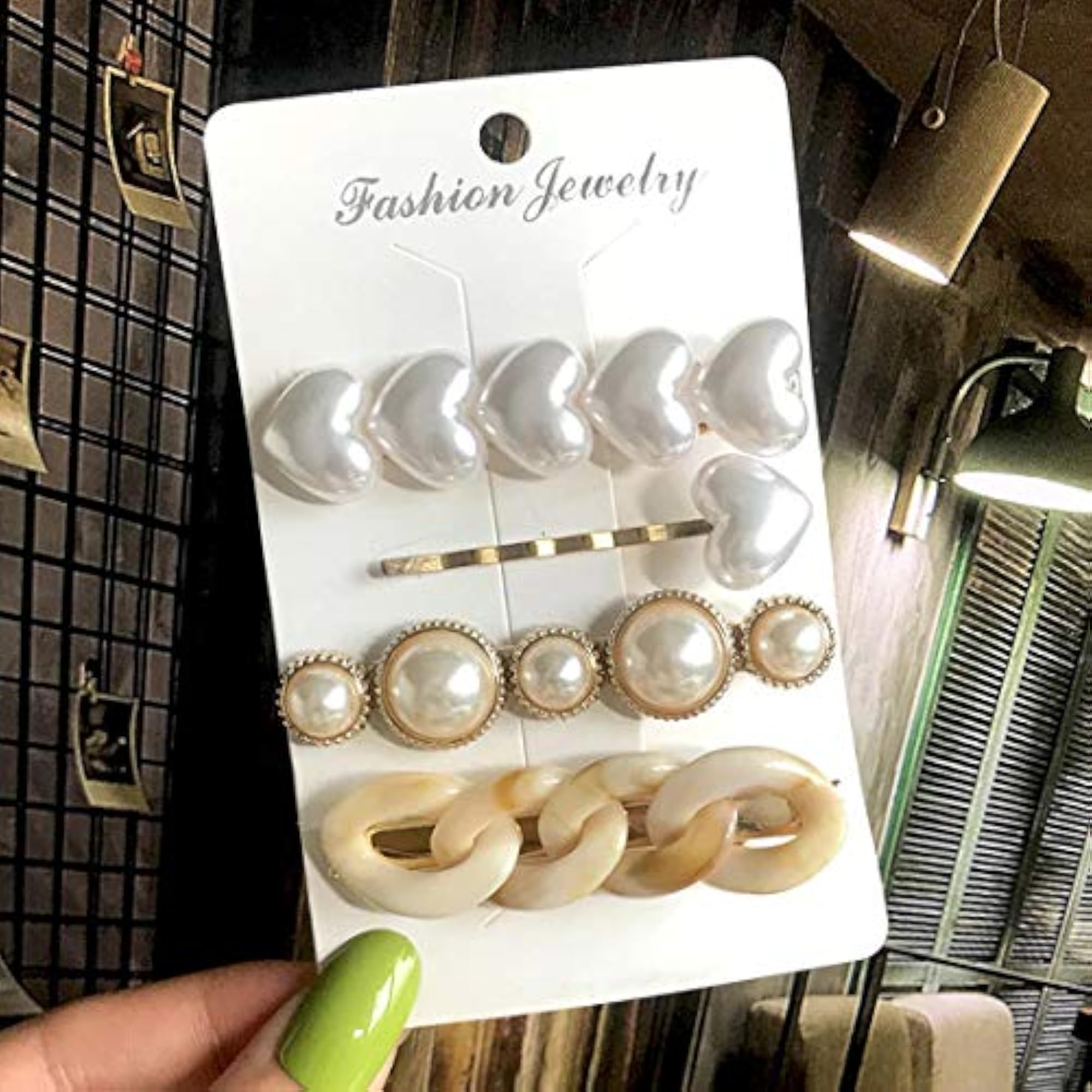 Women's Heart Design Pearl Jewellery