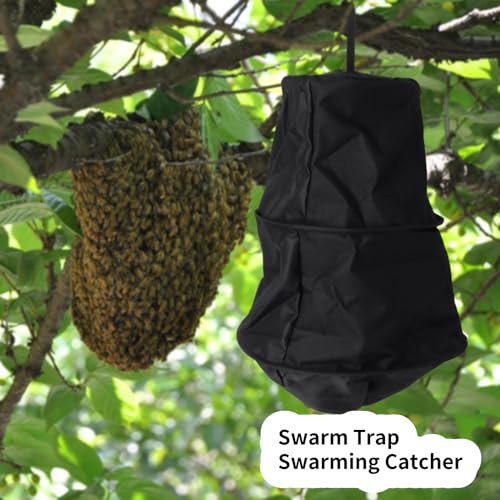AUNMAS-Bee-Cage-Beekeeping-Tool-Bee-Swarm-Box-bee-Swarm-Lure-Black-Swarm-Trap-Swarming-Catcher-Beekeeping-Supplies-Portable-Bee-Recruit-Tool-for-Outdoor-Beekeeper