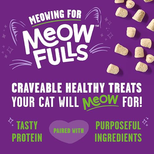 Image of Stella & Chewy's Meowfulls Freeze Dried Cat Treats - Turkey & Duck Recipe - Raw Protein with Probiotics & Salmon Oil - 1 Calorie Per Treat - 1.5 oz