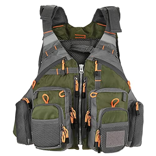 Gilet de sauvetage de pêche gilet sécurité réglable homme femme outdoor