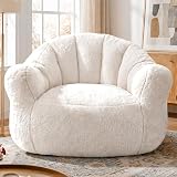 Homkdom Giant Bean Bag Chair for Adults, Comfy Bean Bag Sofa with Armrests