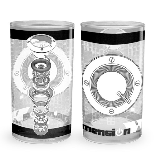 COIL dimension W glass avec structure en verre texturé pour bouquet volumineux