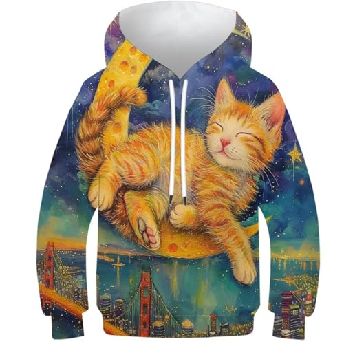 Pull à manches longues pour garçons et filles motif girafe, le cadeau d'anniversaire idéal