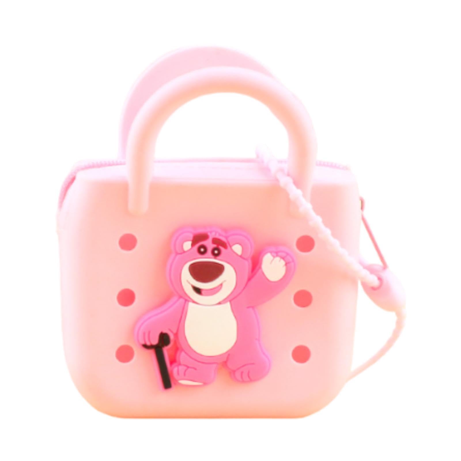 nivaa Little Girl Purse Portable Lightweight Present for Girls Washable Kids Purse Light Pink-picture-20