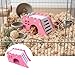 Swiftorus Small Animal for Hamster Cage Accessories Multi Level Pet House with Ladders and Platforms