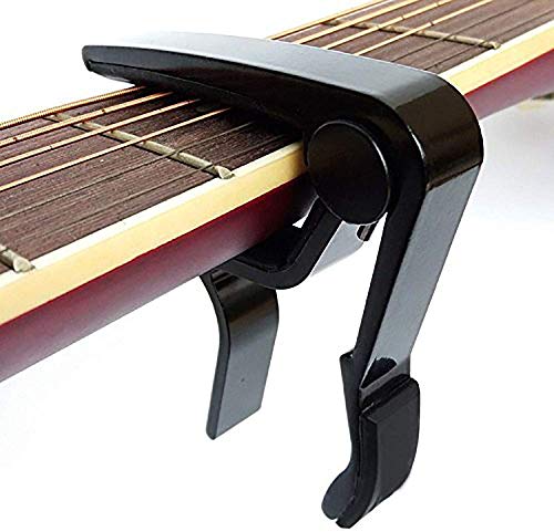 Guitar Capo 6-String Acoustic and Electric Guitar Ukelele Capo - Single Handed Capo Quick Change Clamp Capo