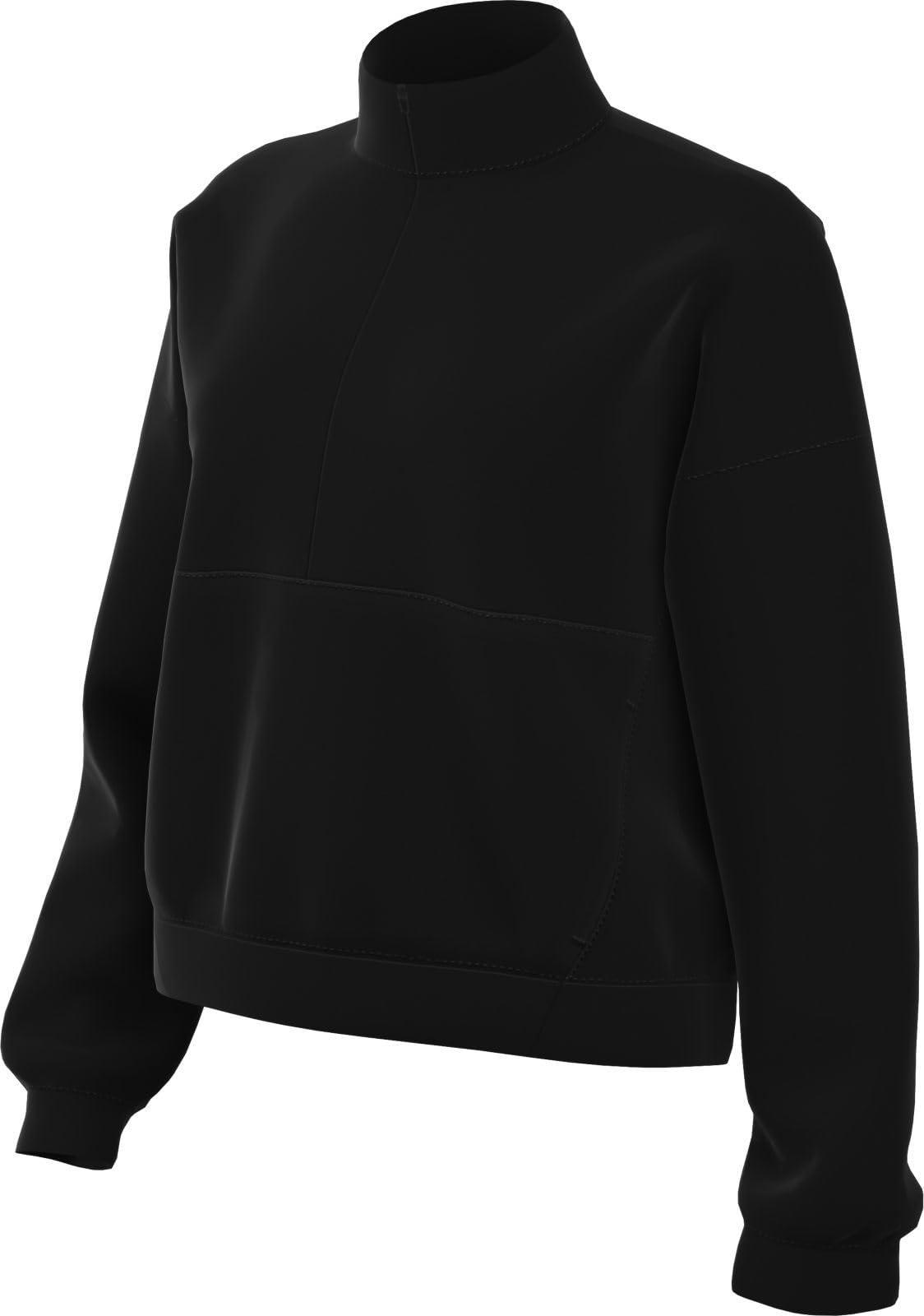 Nike 24.7 ImpossiblySoft HQ8188 - Top de Gran tamaño con tecnología Dri-FIT y Cuello de Cremallera (Mujer)