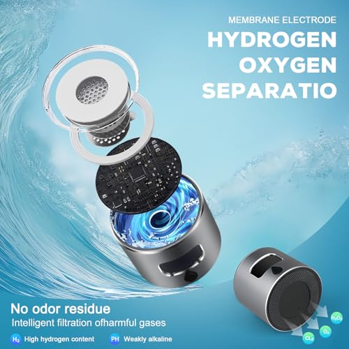 Hydrogen Water Bottle Generator with SPE/PEM Technology, Anlewo Portable H2 Water Ionizer Machine,5000PPB,6 Hours Hydrogen Retention for Family Friends Office Travel Sports Fitness (Grey) - Image 6