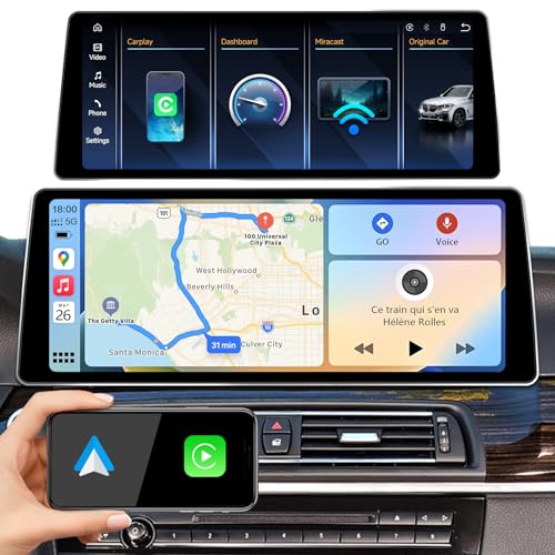 Radio con pantalla táctil QLED 12.8" para BMW 5 Series miniatura 1