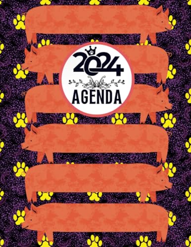 Maiale Agenda 2024: Pianificatore settimanale 2024 I Regalo per Gli Amanti degli Animali (12 Mesi ) (Italian Edition)