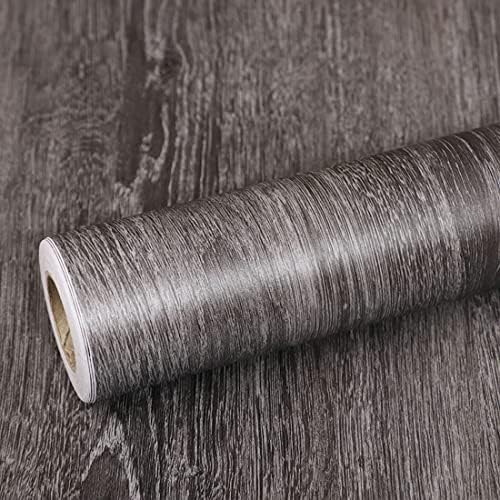 Brown Wood Contact Paper Wallpaper Self Adhesive Vinyl Film For Kitchen