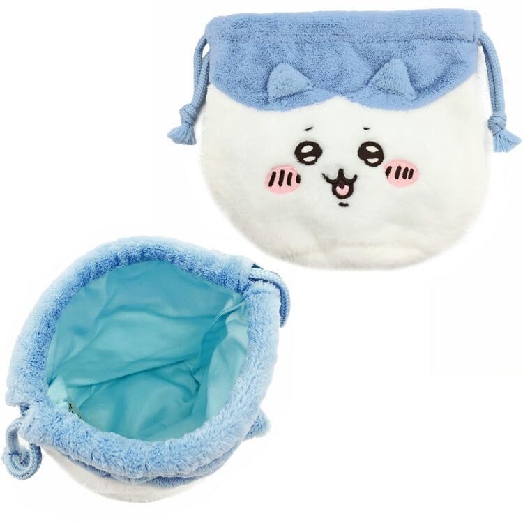 Marimocraft CHIIKAWA Face Drawstring Bag W 6.3 x H 6.3 x D 0.4 inches (16 x 16 x 1 cm)3