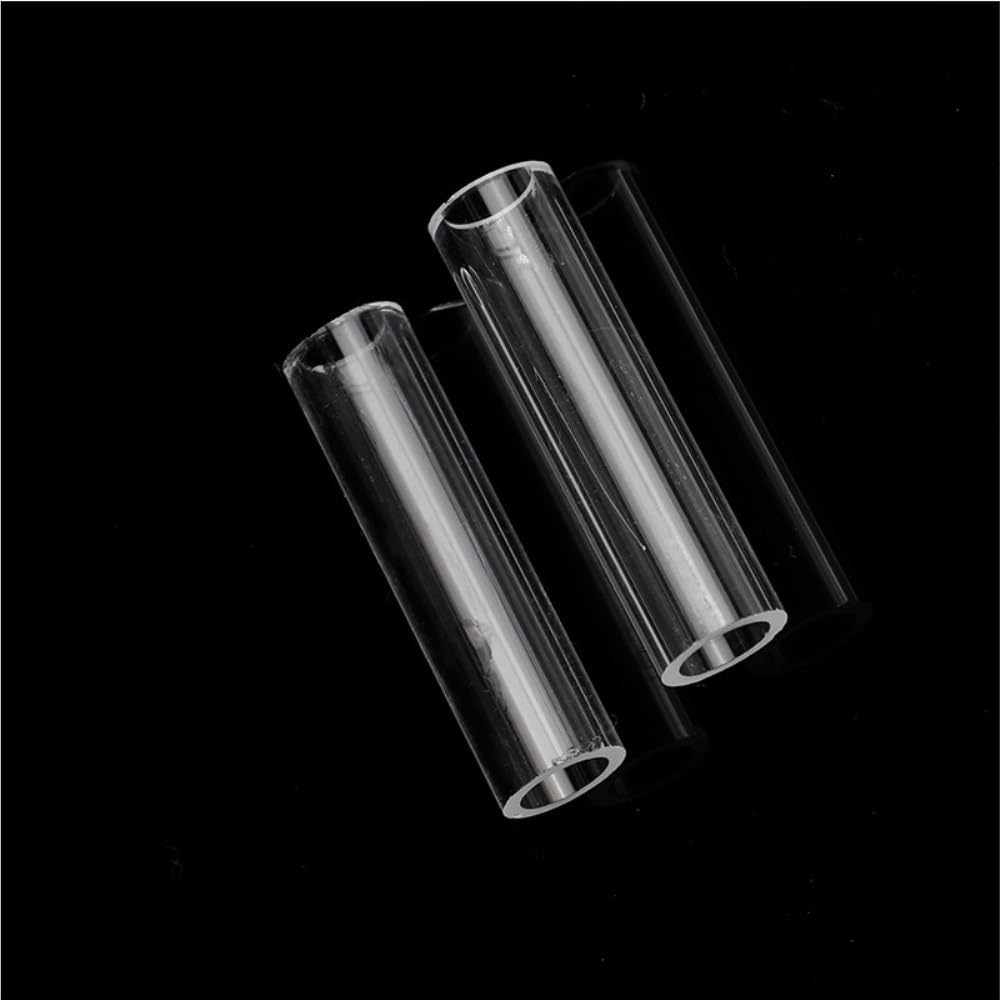 3 Piezas Tubos Vidrio Redondos Borosilicato Transparentes 2Mm 200/250/300Mm | Tubo de vidrio resistente a altas temperaturas(47x2x200mm)