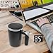 Imagen de Fyeme autoagitable USB 400 ml Self Stirring Mug con pantalla de visualización de temperatura Antideslizante Base eléctrica Autoagitadora para Café Té Chocolate Caliente Leche