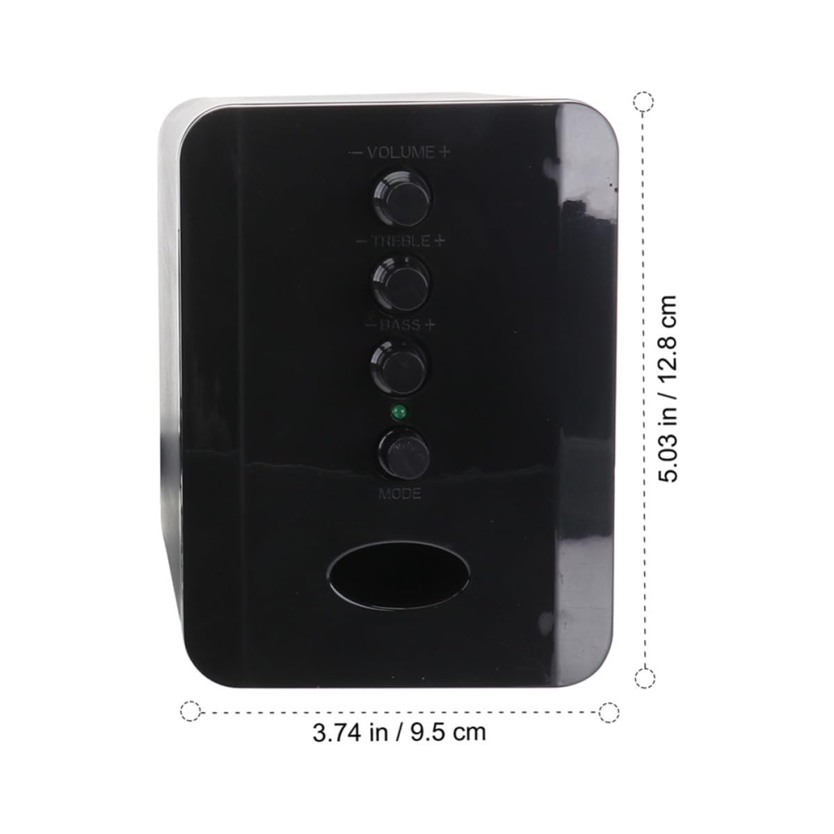 Altoparlante Compatto USB per Computer e Telefono Nero in Plastica Interfaccia Audio 3.5mm e Alimentazione Dc5v per Ufficio e Desktop Colore Casuale