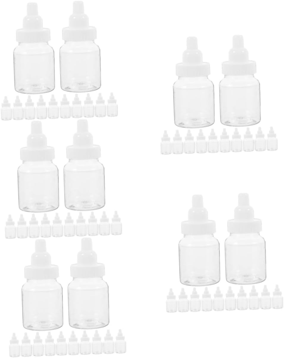 100pcs Bottle Candy Boxes Creative Shower Favors Containers for Candy Storage Design Reusable for Birthday Celebrations