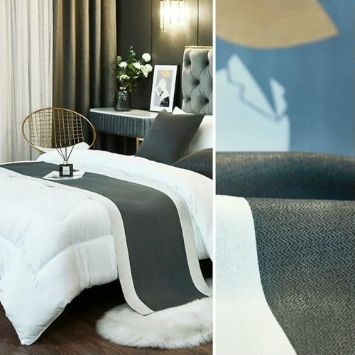 Chemin de lit lin pour protéger et embellir la literie d'hôtel - 8
