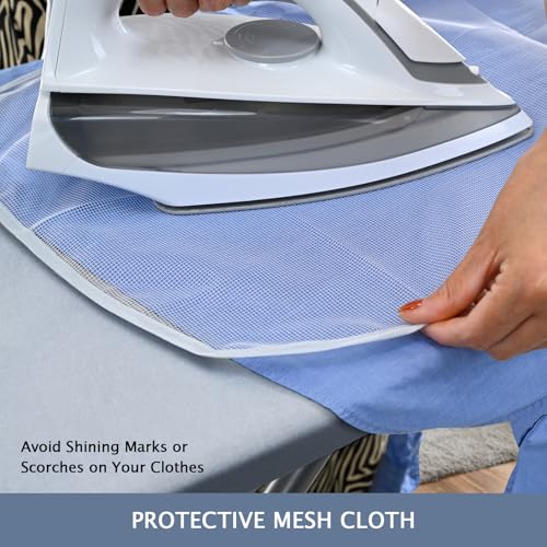 SheeChung 12.5"x32" Small Table Top Ironing Board Cover and Pad,Fits Mini Ironing Board,Extra Thick Padding,Elastic Cord&Fasteners,Heat Resistance(Ironing Board Not Included) by SheeChung - Image 7