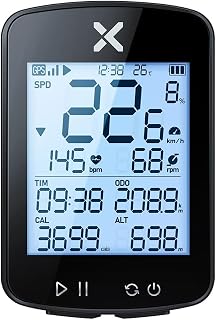 Doorslay Bike Speed Meter Waterproof Cycling Route Navigation Mileometer Multi-functional Digital Bike Speedometer Full Screen Mobilephone APP Control Cycling Stopwatch