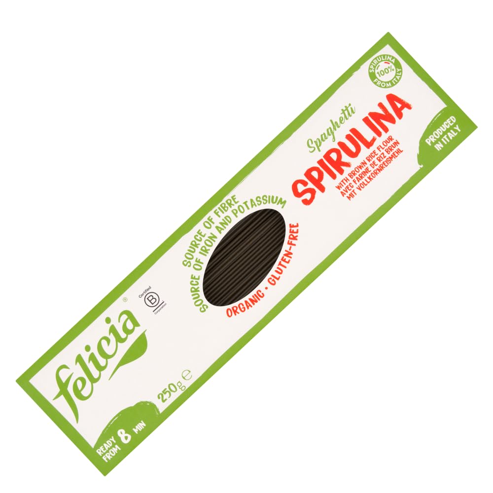 Felicia Gluten Free Organic Spirulina Spaghetti Pasta 250 G