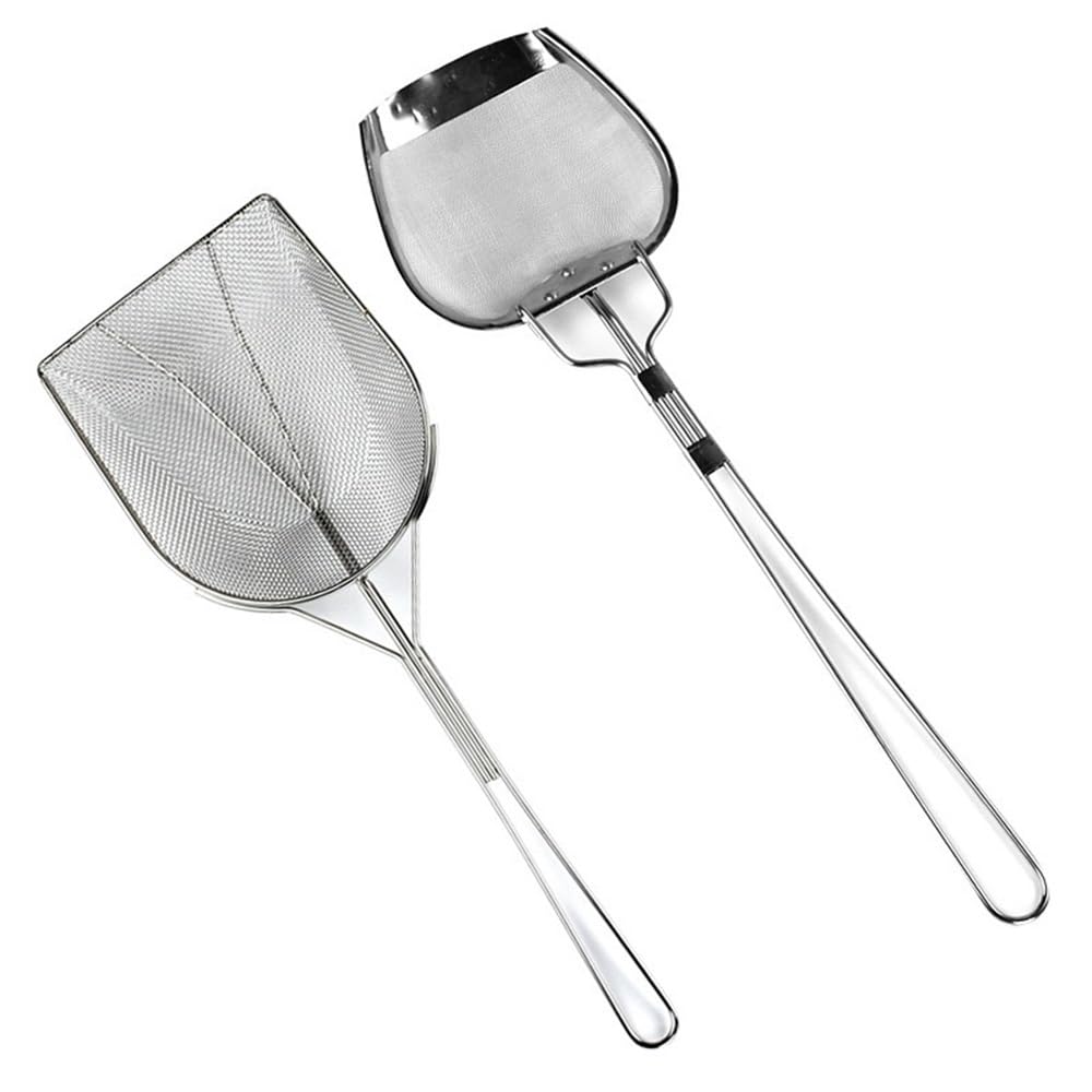 Cestello per friggitrice Cestello for friggere in Acciaio Inox Quadrato for Uso Domestico Filtro for Olio da Cucina cestello di drenaggio Filtro for friggere Cestello per frittura