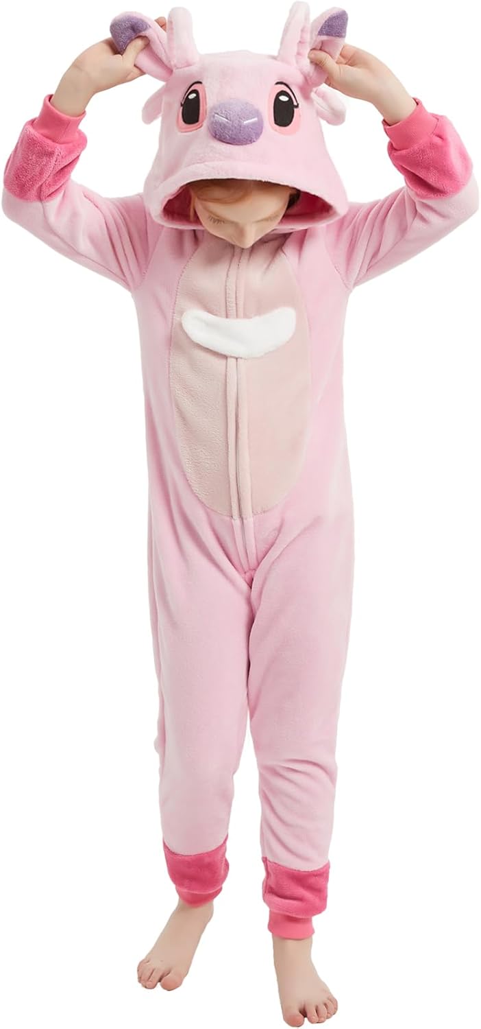 SWEETXIN Unise Kids Jumpsuit Cosplay Onesie One Piece Suit for Girls Boys Halloween Character Costume Dress Up Party