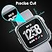 CAVN 4-Pack Screen Protector Compatible with Fitbit Versa / Versa Lite Edition, Waterproof Tempered Glass Smartwatch Accessories[2.5D Round Edge] [9H Hardness] Ultra Clear] [Anti-Scratch]