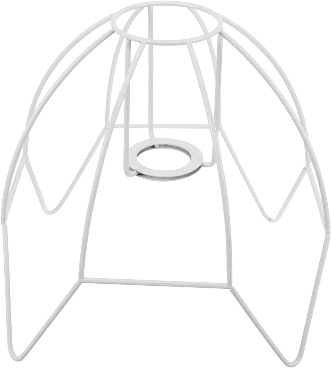 Vintage Diy Lamp Shade Frame with Bulb Guard Iron Lampshade Holder for Table and Floor Lamps Decorative Lighting Bracket for Home Cafe and Office