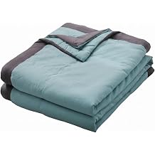 Comforter Washed Cotton Comforter, Breathable All-Seasons Duvet for Summer, Light Green, 140x200cm