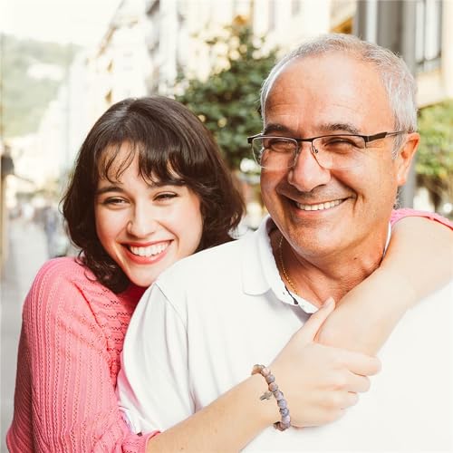 BONITTER Gifts for Teen Girls, Christian Easter Gift Natural Stone Cross Bracelet Heart Bracelets Birthday Gift for Girls Boys Trendy Stuff with Inspirational Card4