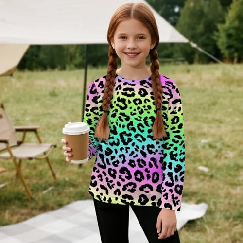 Image of Uourmeti Teens Girls Long Sleeve T Shirts Fall Outfits Boys Active Sportswear Running Tops