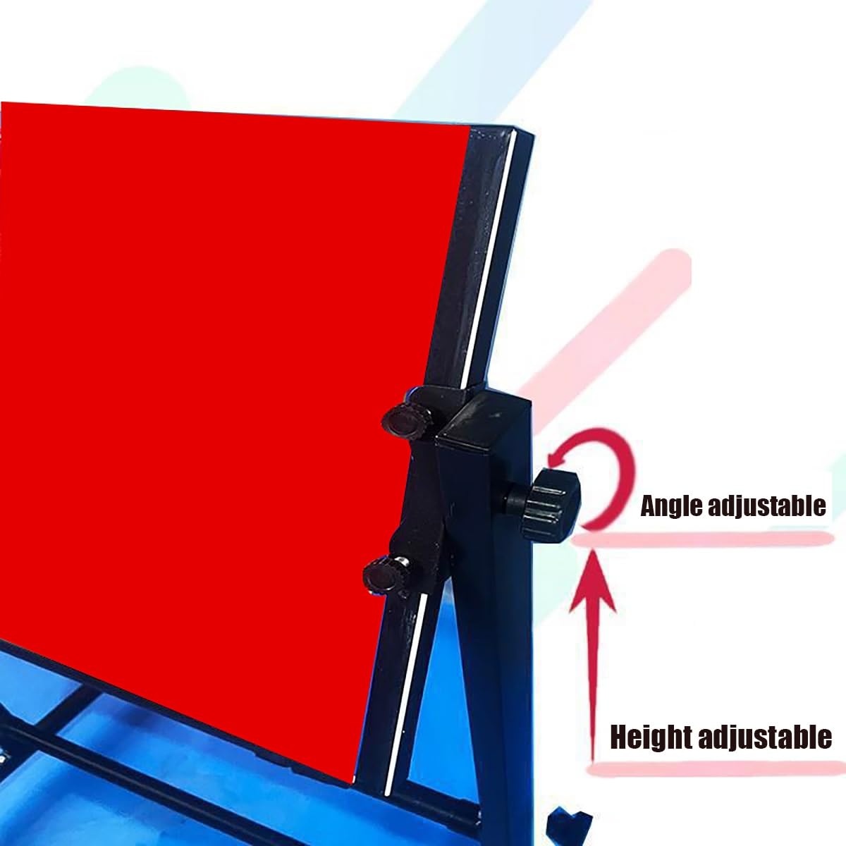 Tavola da rimbalzo da ping pong da tavolo, tavola da rimbalzo Tischtennis, attrezzatura for tavola da ping pong for autoallenamento, tavola da rimbalzo da ping pong con angolo regolato, con 8 gomme Br