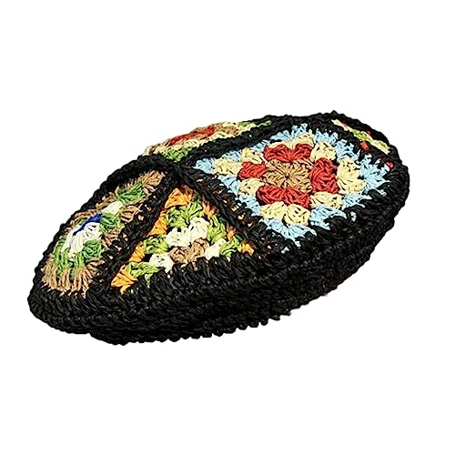 Carré crocheté vintage fait main pour décoration chic