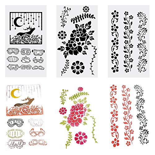 Ayuly 20Pcs Stencil Bullet Journal Stencil Set plantilla Plastic Kit Scores Stencils...