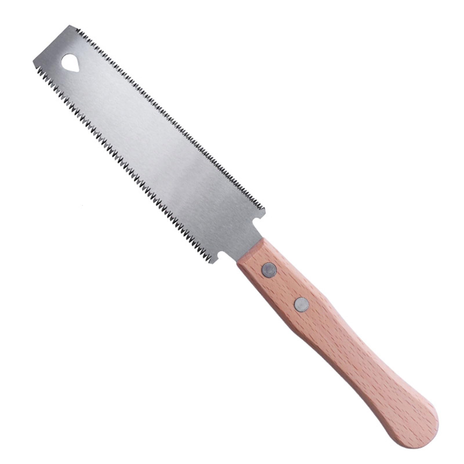 Saddgo Silver Japanese Hand Saw 6 Inch Double Edged Sided Pull Saw Ryoba Sk5 Flexible Flush Cut Wood Saw