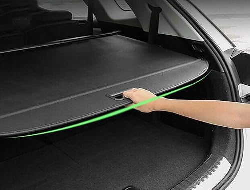 Miniatura 6 de kaungka Funda protectora de carga compatible con Jeep Grand Cherokee 2022 2023 de 5 asientos (2 filas WL) 4XE Durable Black Rear Trunk Shield