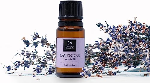 Orient Therapy Pure Lavender Essential Oil - Undiluted, Non-Gmo, Organic Aromatherapy Oil - Soothing & Calming Oil For Massage, Aromatherapy, Diy, Soap & Diffuser - Long-Lasting Scent, 0.34 Fl. Oz #TOP3